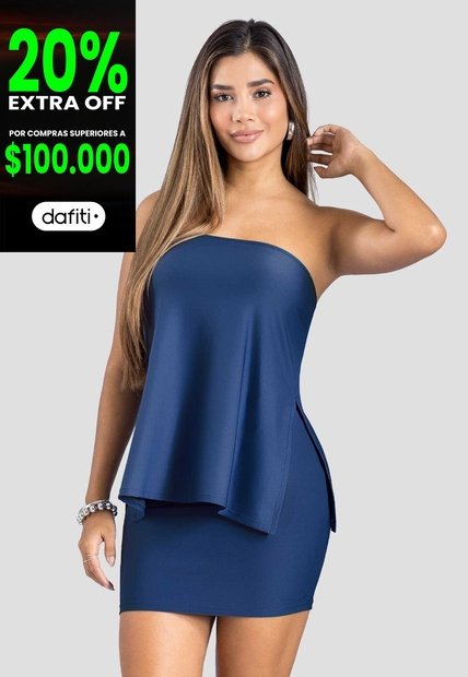 Conjunto Mujer Azul Profundo Mp 114439