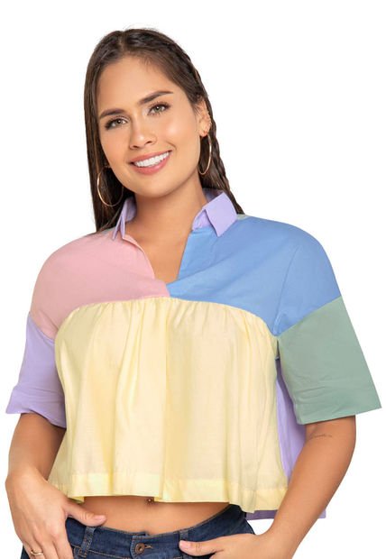 Camisa Mujer Multicolor Mp 91579