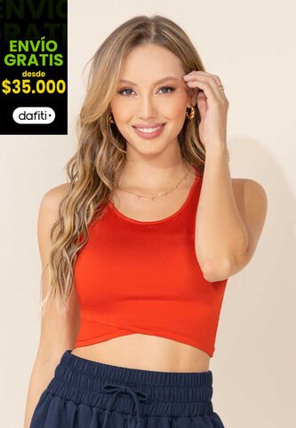 Crop Top Mujer Rojo Mp 100130 MP