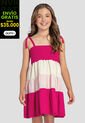 Vestido Infantil Femenino Magenta Vivo Mp 103717 de MP