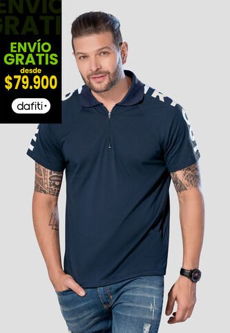 Polo Hombre Azul Navy Mp 104789 MP