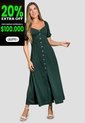 Vestido Largo Mujer Verde Pino Mp 112045 de MP