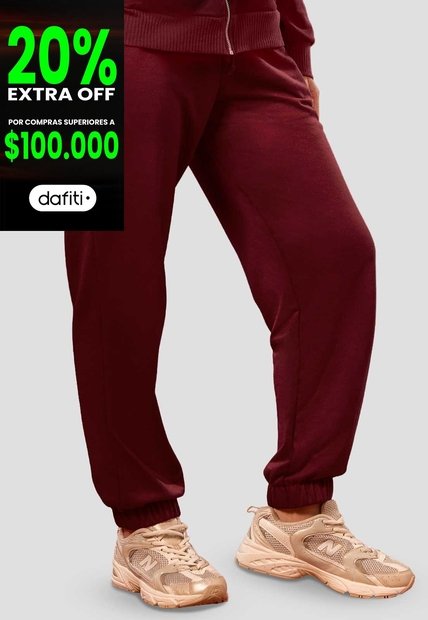 Jogger Mujer Merlot Mp 110793