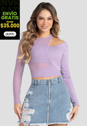 Camibuzo Mujer Lila Mp 102836