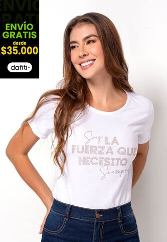 Camiseta Mujer Blanco Mp 111093 MP
