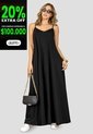 Vestido Largo Mujer Negro Mp 114391 de MP