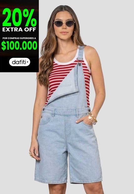 Overall Mujer Azul Mp 114547