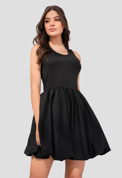 Vestido Corto Mujer Negro Mp 105150