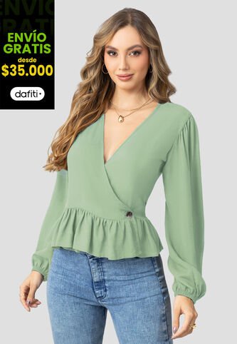 Blusa Mujer Verde Matcha Mp 110417 MP