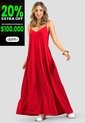 Vestido Largo Mujer Rojo Mp 114391 de MP