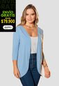Cardigan Mujer Azul Claro Mp 105844 de MP