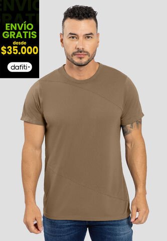 Camiseta Hombre Taupe Mp 88199 MP