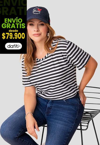 Camiseta Mujer Estampado Mp 112019