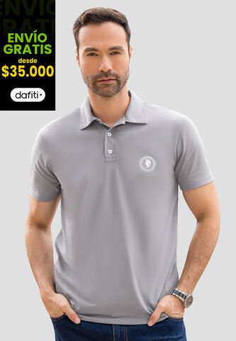 Polo Hombre Gris Claro Mp 110745 MP