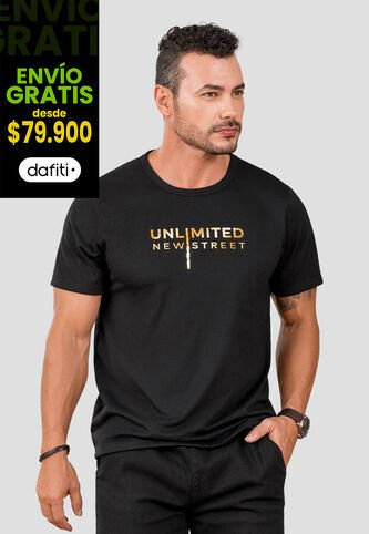 Camiseta Hombre Negro Mp 105402 MP