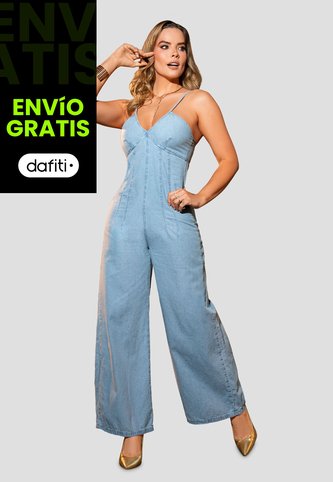 Enterizo Largo Mujer Azul Claro Mp 105871 MP