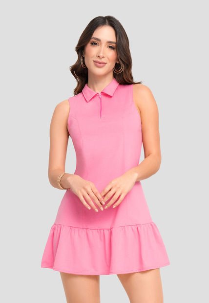 Vestido Corto Mujer Rosa Mp 104446