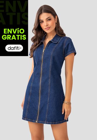 Vestido Corto Mujer Azul Mp 104892 MP
