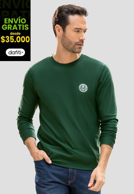 Camibuzo Hombre Verde Pino Mp 110747