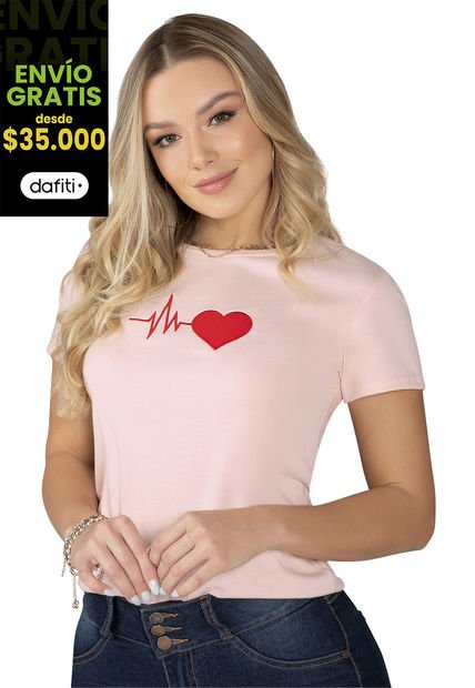 Camiseta Mujer Palo De Rosa Mp 5127