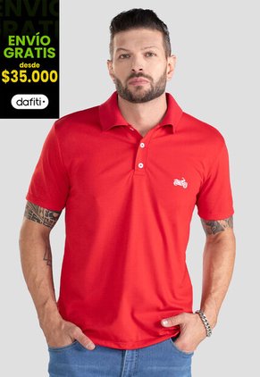 Polo Hombre Rojo Mp 101105