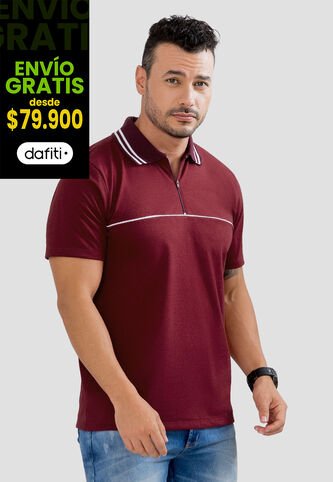 Polo Hombre Vinotinto Mp 104124 MP