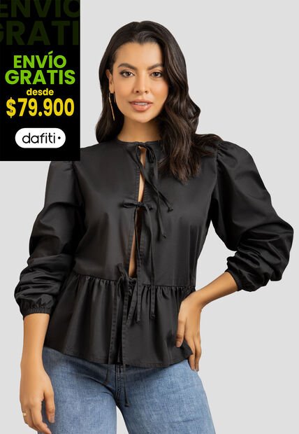 Blusa Mujer Negro Mp 112043