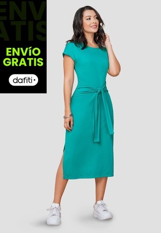 Vestido Largo Mujer Verde Mp 103994 MP