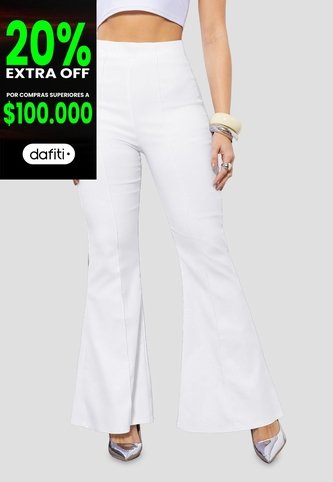 Pantalón Mujer Blanco Mp 113840 MP