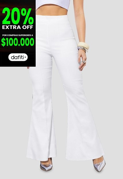 Pantalón Mujer Blanco Mp 113840