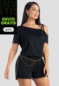 Enterizo Corto Mujer Negro Mp 102839 de MP