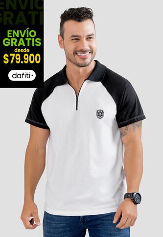 Polo Hombre Blanco Mp 104555 MP