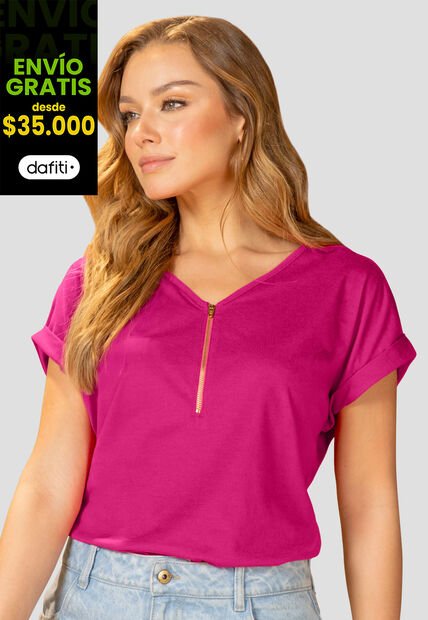 Blusa Mujer Magenta Vivo Mp 110425