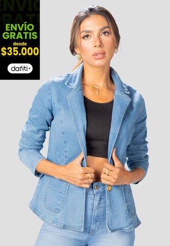 Chaqueta Mujer Azul Mp 108278 MP