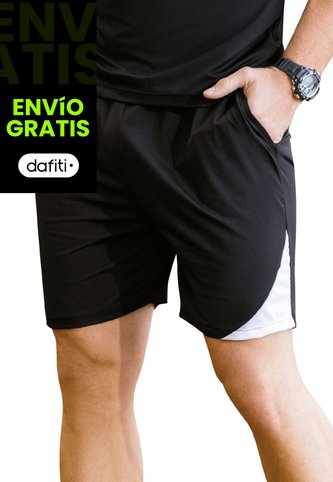 Bermuda Hombre Negro Mp 6877 MP