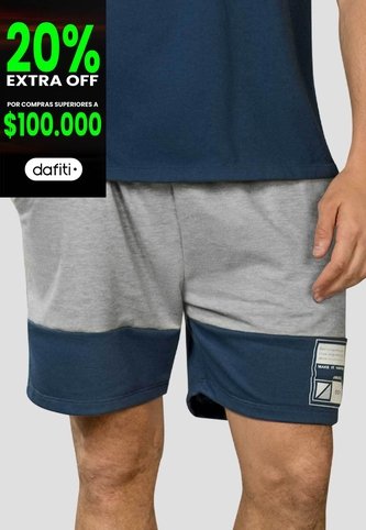 Bermuda Hombre Gris-Azul Mp 111243 MP