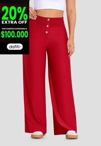 Pantalón Mujer Rojo Mp 3407 MP