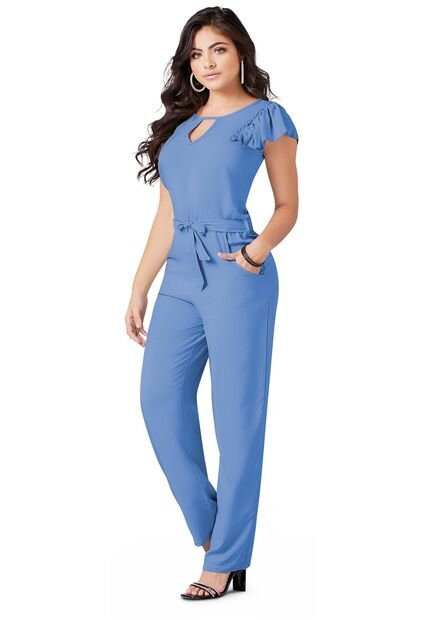 Enterizo Largo Adulto Mora Azul Mp 88332