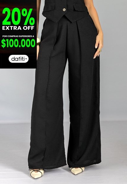 Pantalón Mujer Negro Mp 113213