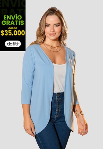 Cardigan Mujer Azul Claro Mp 105844 MP