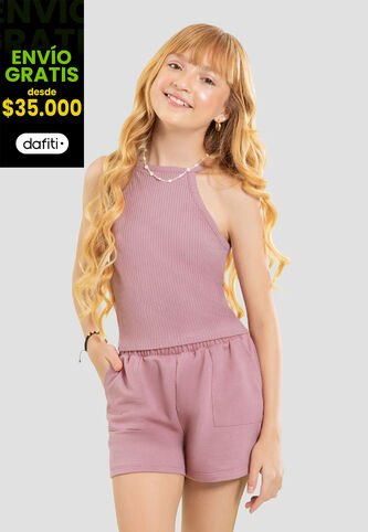 Camiseta Infantil Femenino Rosa Mp 104120 MP