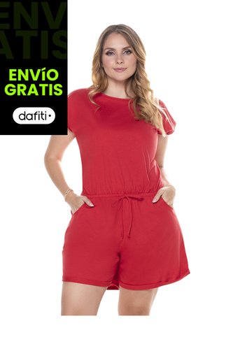 Enterizo Corto Mujer Rojo Mp 101936 MP