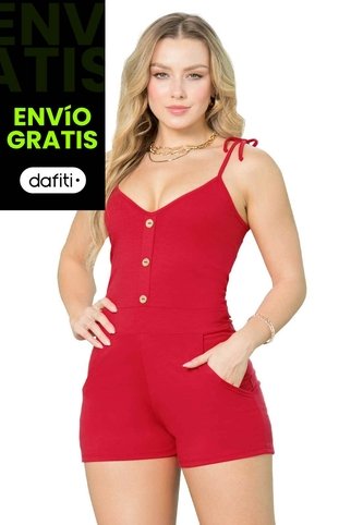 Enterizo Corto Mujer Rojo Mp 146 MP