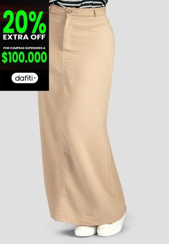 Falda Larga Mujer Latte Mp 113212 MP
