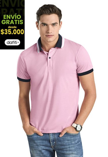 Polo Hombre Rosado Mp 96612