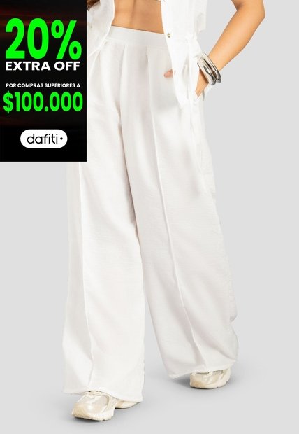 Pantalón Mujer Marfil Mp 113213