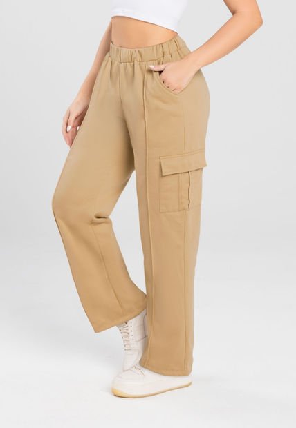 Pantalón Mujer Beige Mp 3136