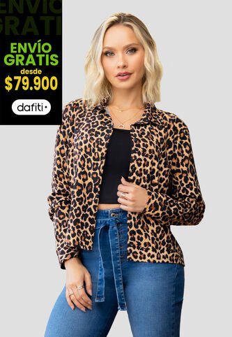 Camisa Mujer Animal-Print Mp 104369 MP