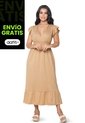 Vestido Largo Mujer Beige Mp 869 de MP