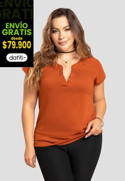 Blusa Mujer Naranja Mp 104190
